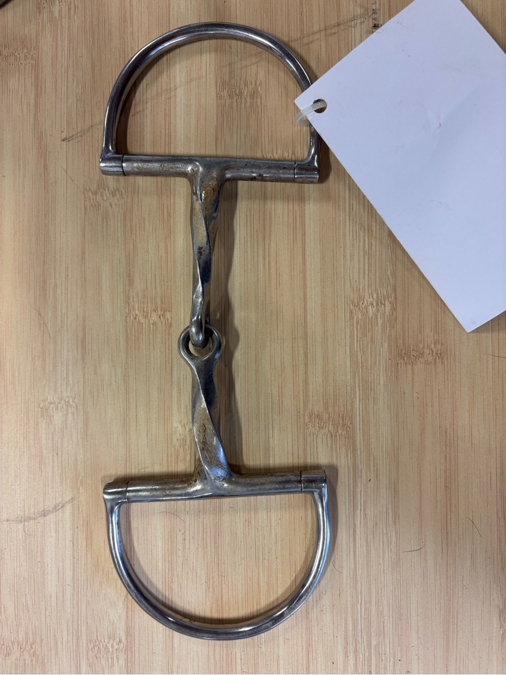 Korsteel Stainless Steel Dee Ring Slow Twist Snaffle Bit